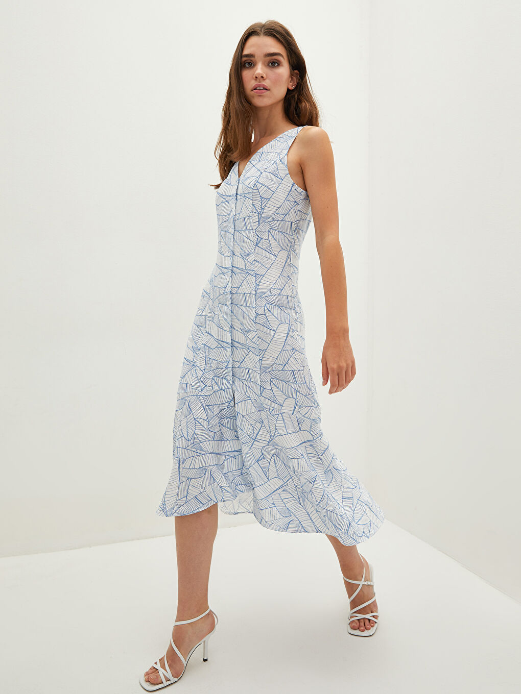 Žena PLAVA Haljina-3