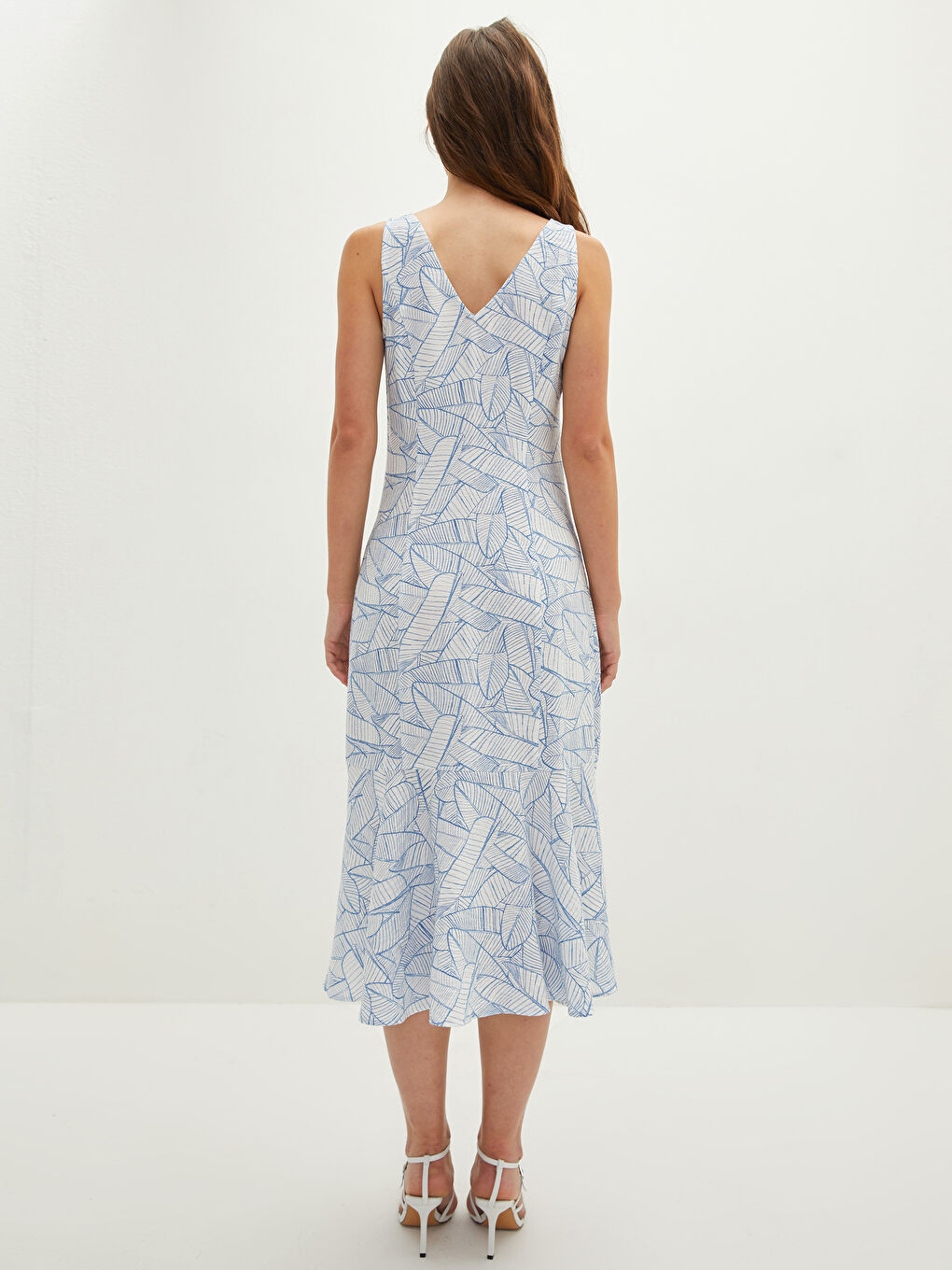 Žena PLAVA Haljina-5