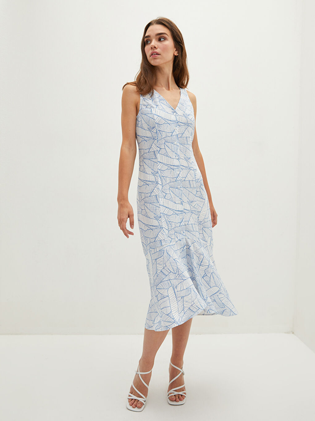 Žena PLAVA Haljina-1