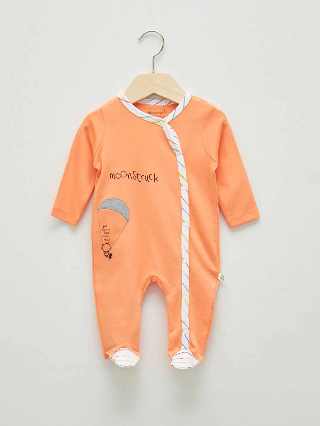 سلوبيت أطفال مطبوع كم طويل بياقة دائرية للجنسين