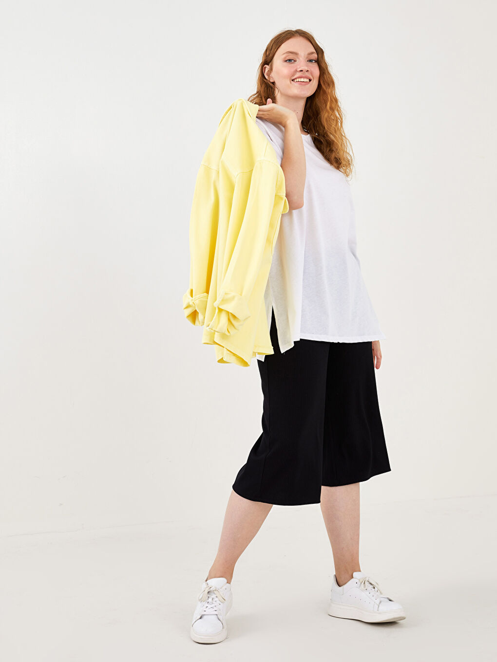 T-Shirt Pour Femmes Grande Taille Col Rond Coupe Droite Manches Courtes-8