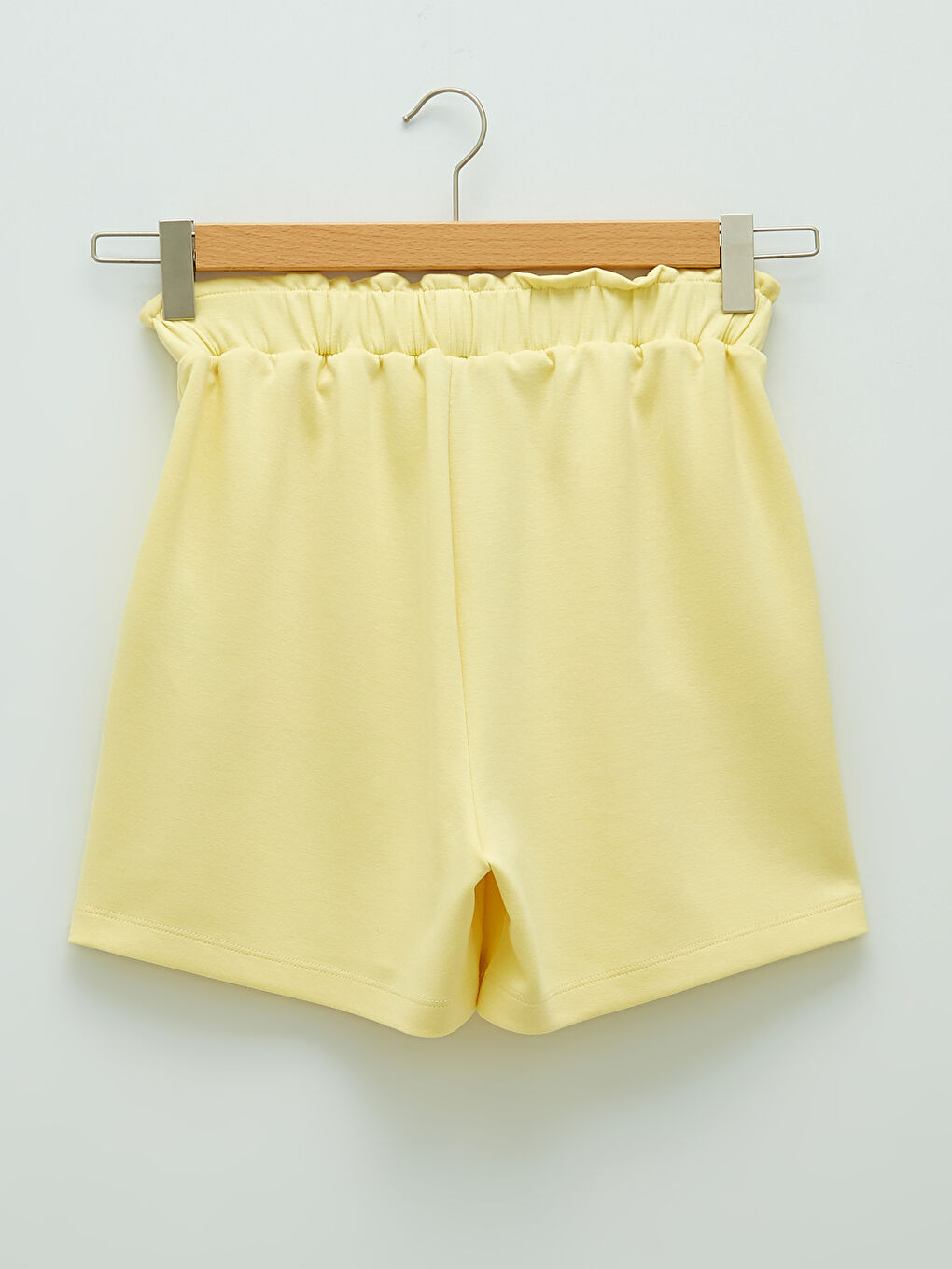 Women's Bermuda Shorts With Flat Pocket Detail and Elastic Waist-6
