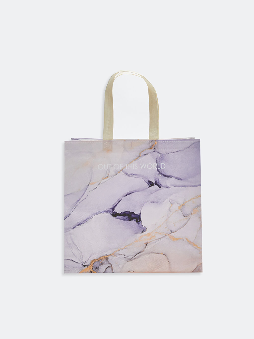 Karışık Yazı Baskılı Kadın Alışveriş Çantası-2