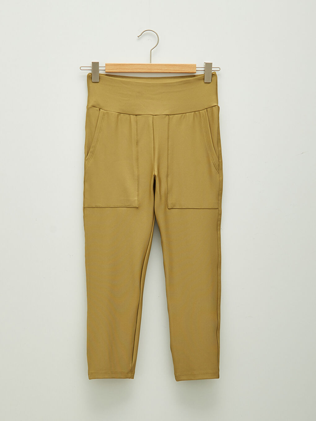 Leggings de Sport pour Femmes Droits à Poches et Taille Élastiquée-6