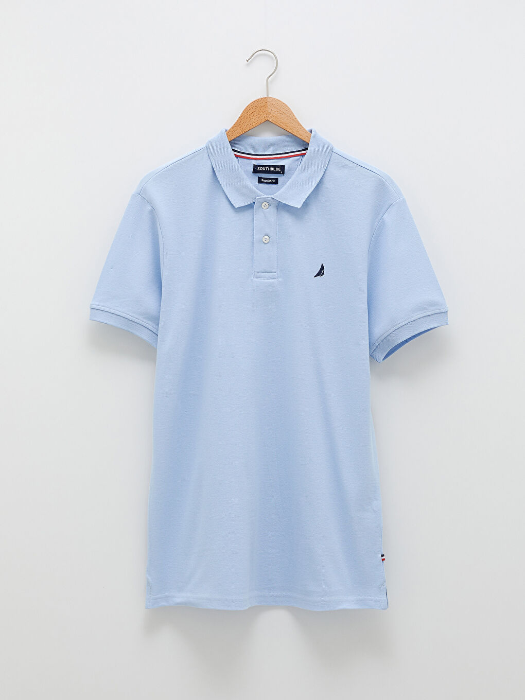 Lila Polo Yaka Kısa Kollu Erkek Tişört-7