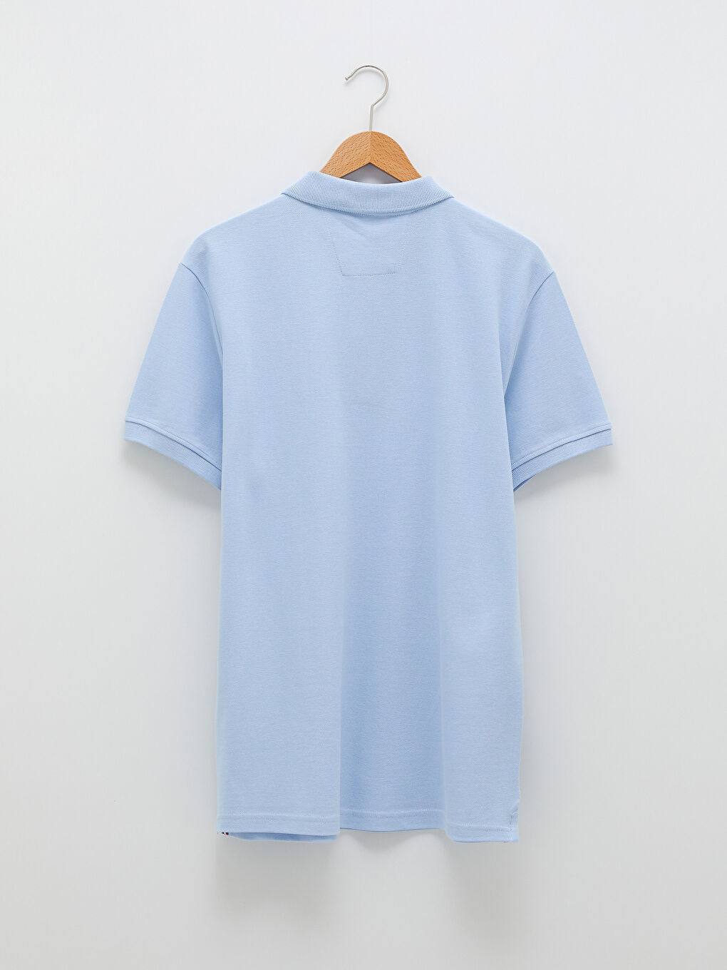 Lila Polo Yaka Kısa Kollu Erkek Tişört-8