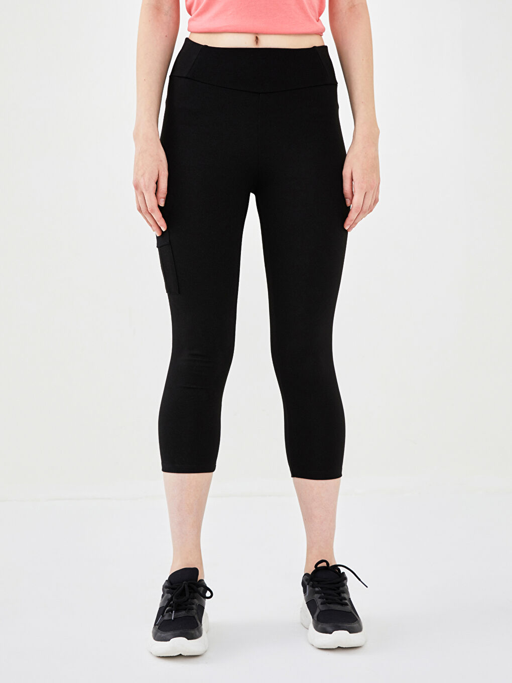 Elastic Waist Straight Pocket Detailed Women's Sports Leggings -S1LI86Z8-CVL