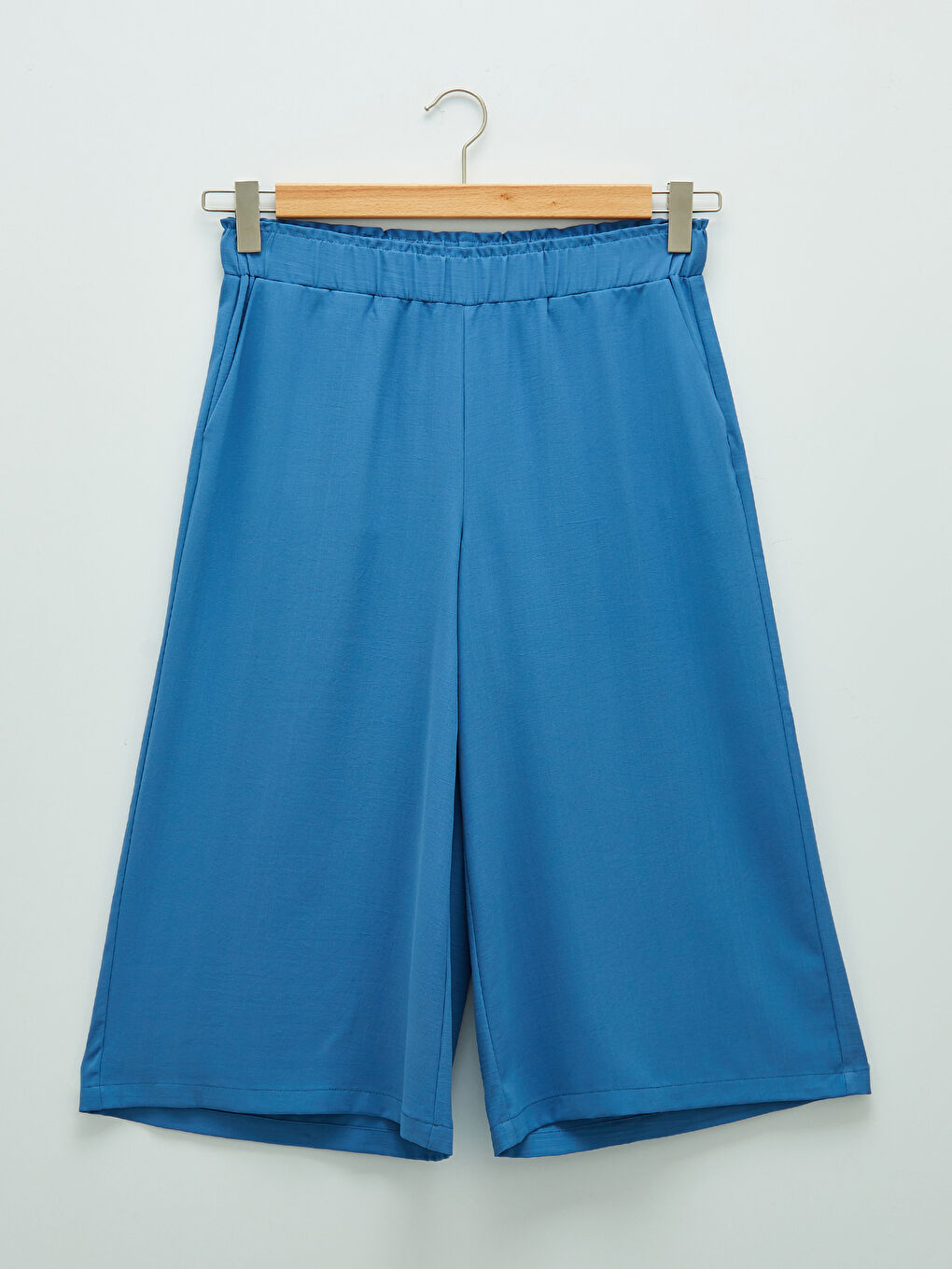 Elastic Waist Flat Pocket Detailed Women's Capri -S1LK46Z8-RZU