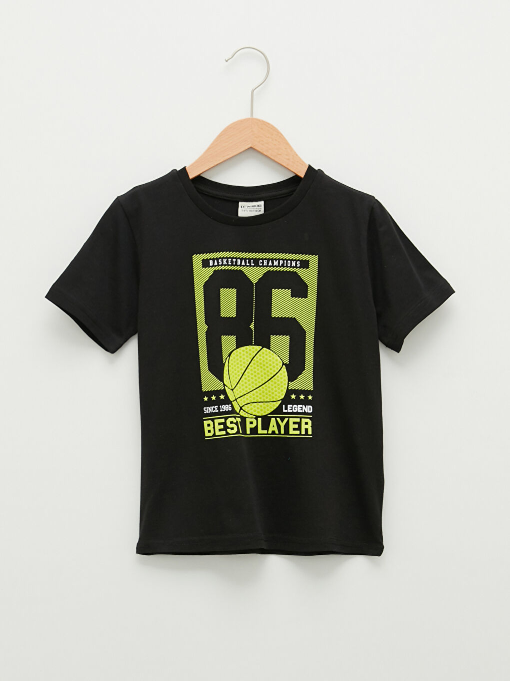 Crew Neck Printed Short Sleeve Cotton Boy T-shirt