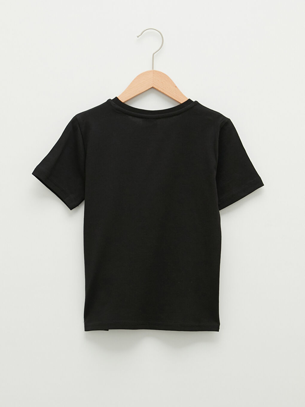 Crew Neck Printed Short Sleeve Cotton Boy T-shirt-1