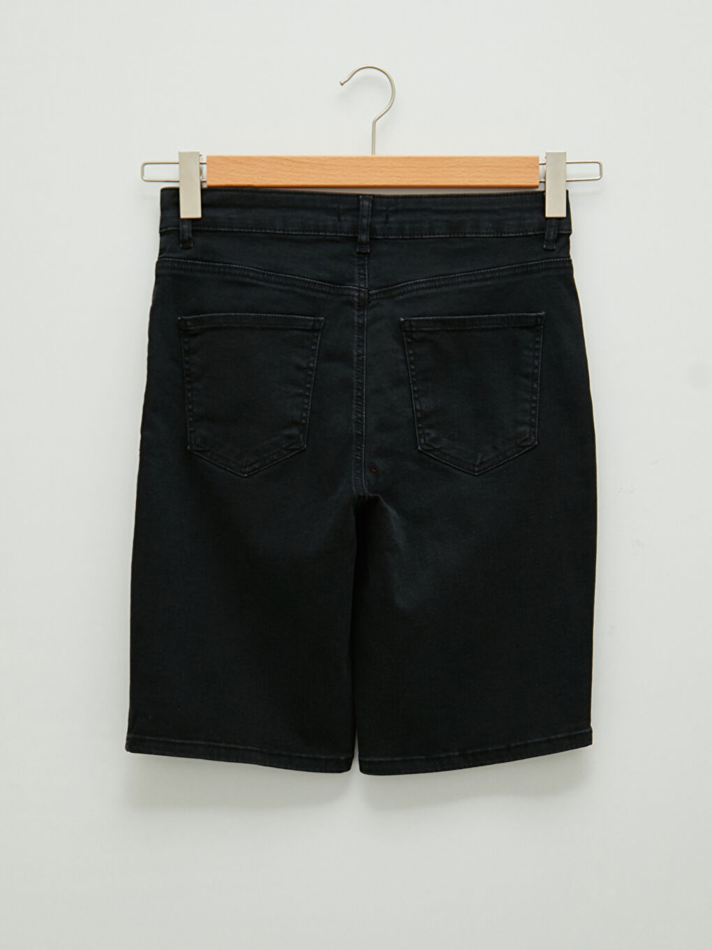 Plus Size Standard Fit Pocket Detailed Women's Rodeo Jean Shorts-7