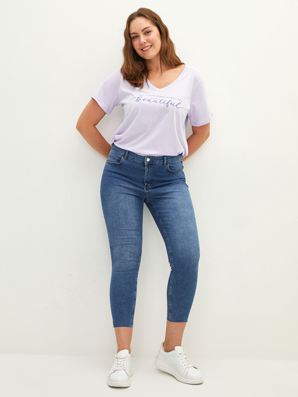 İndigo Büyük Beden Normal Bel Mercury Skinny Fit Cep Detaylı Kadın Rodeo Jean Pantolon