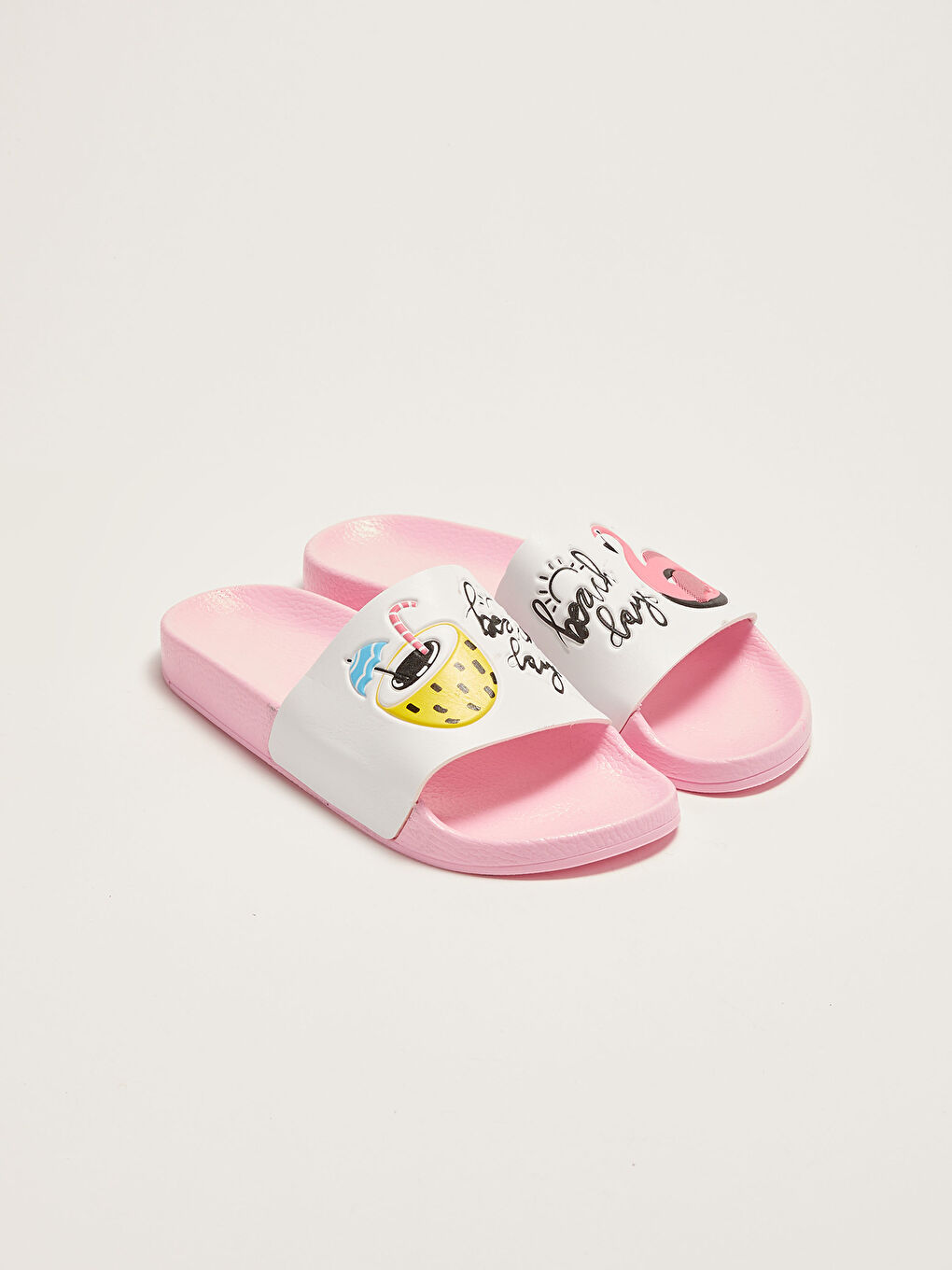 LCW STEPS Flamingo Baskılı Tek Bantlı Kız Çocuk Terlik -S1LP53Z4-G5T