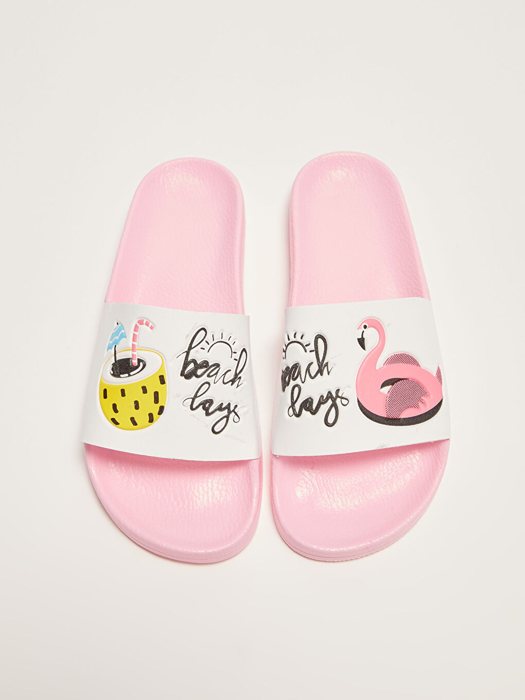 LCW STEPS Flamingo Baskılı Tek Bantlı Kız Çocuk Terlik -S1LP53Z4-G5T