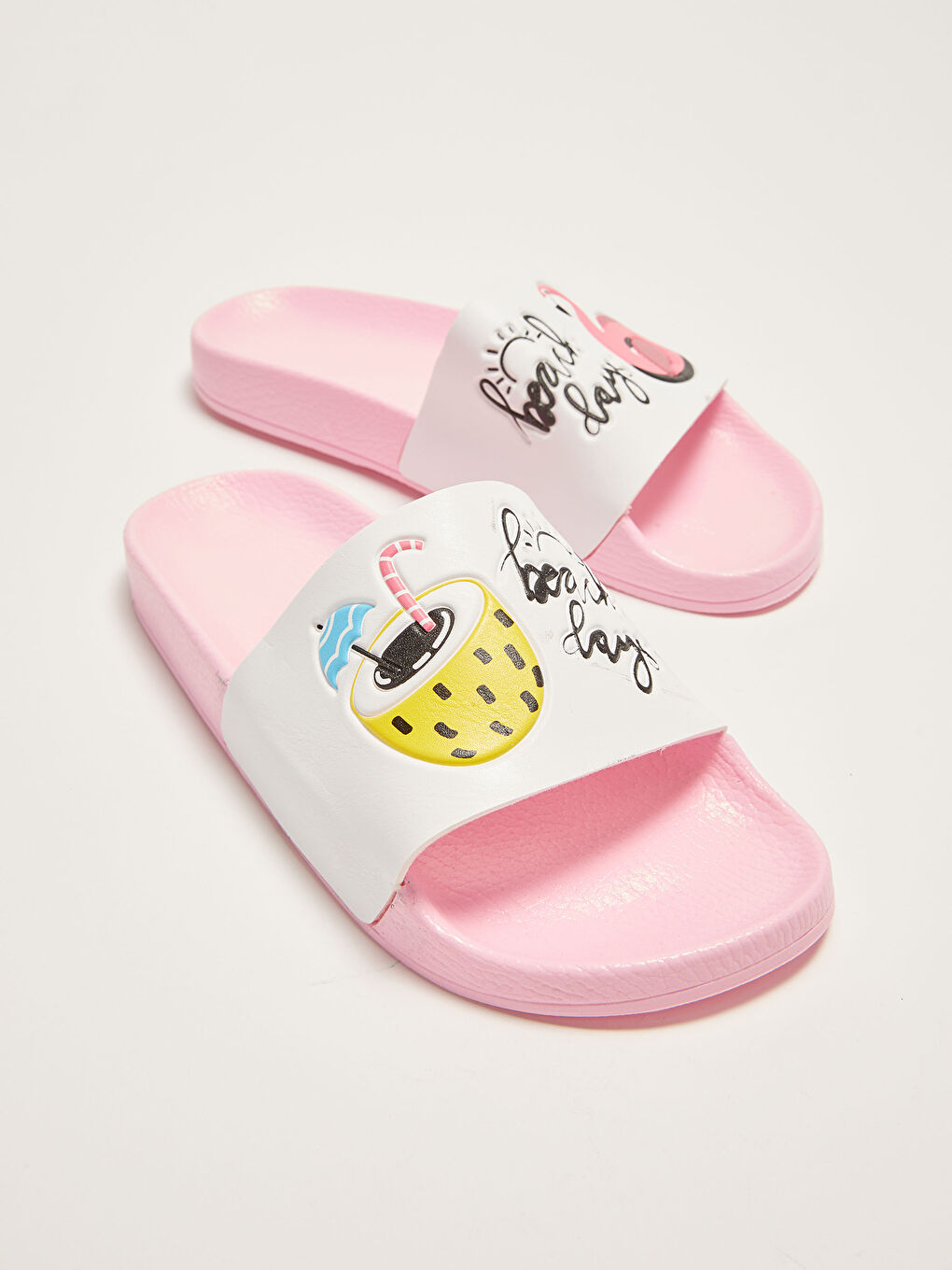 LCW STEPS Flamingo Baskılı Tek Bantlı Kız Çocuk Terlik -S1LP53Z4-G5T