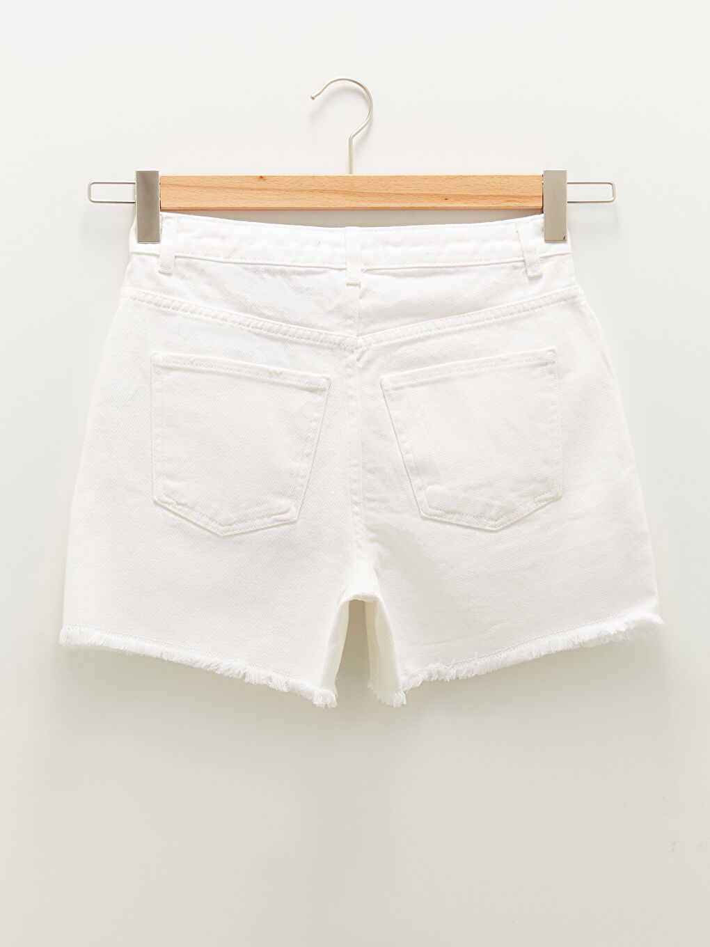 Mom Fit Women's Pocket Detailed Jean Shorts-6