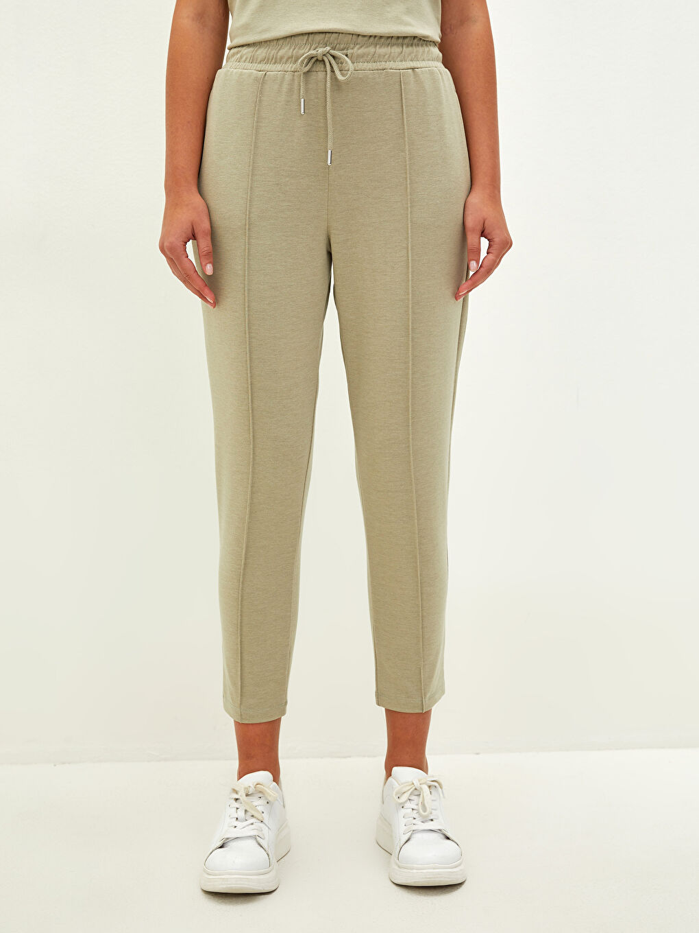 Elastic Waist Regular Pocket Detailed Women's Jogger Sweatpants -S1LR48Z8-GHY