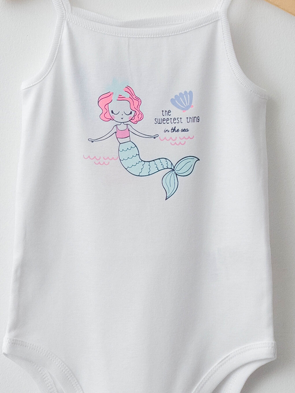 Yeşil Kare Yaka Askılı Baskılı Kız Bebek Çıtçıtlı Body 2'li-2