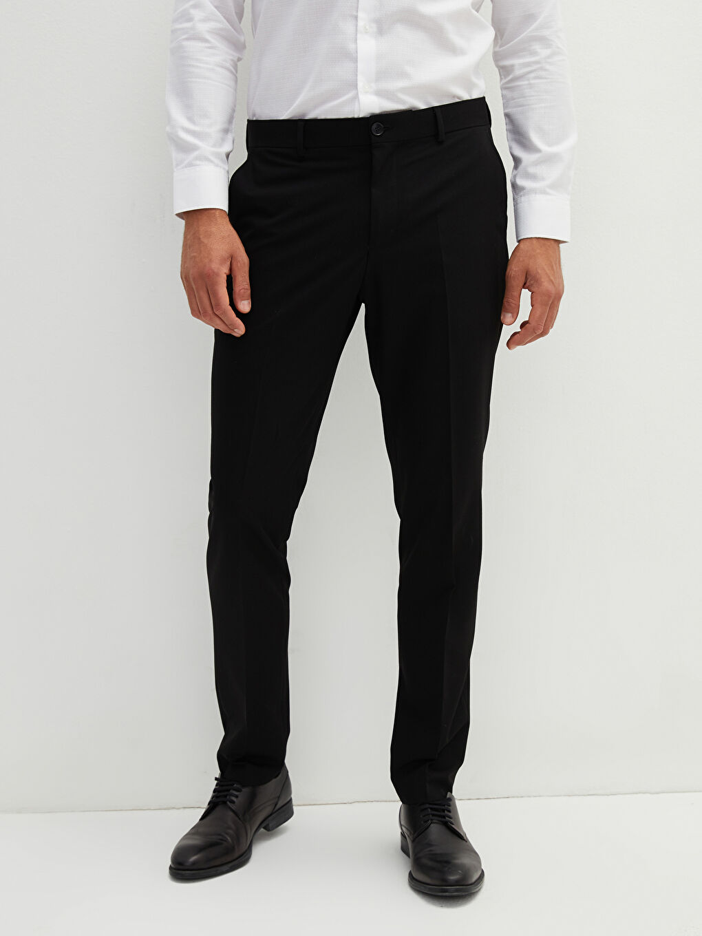 Slim Fit Basic Slim Men's Trousers-4