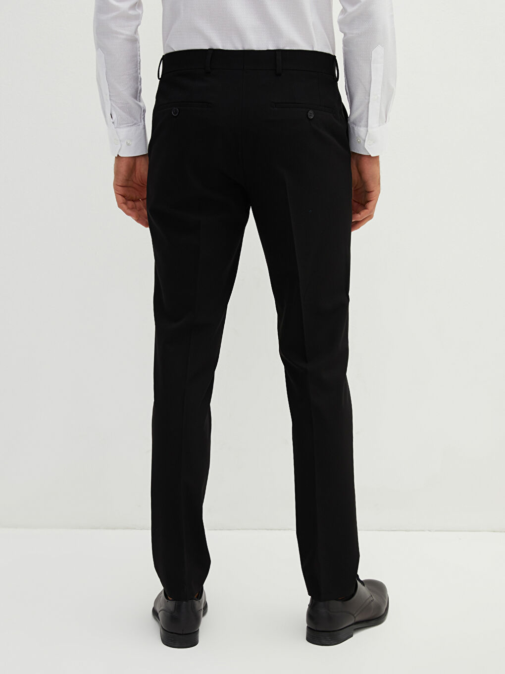 Slim Fit Basic Slim Men's Trousers-1