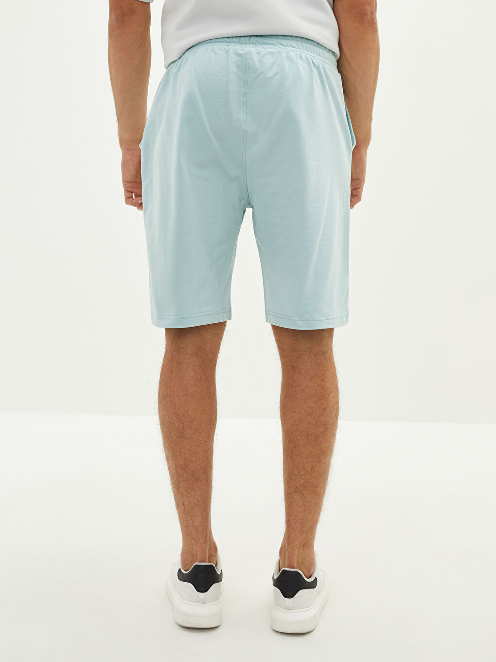 Yeşil Standart Kalıp Örme Erkek Şort-9