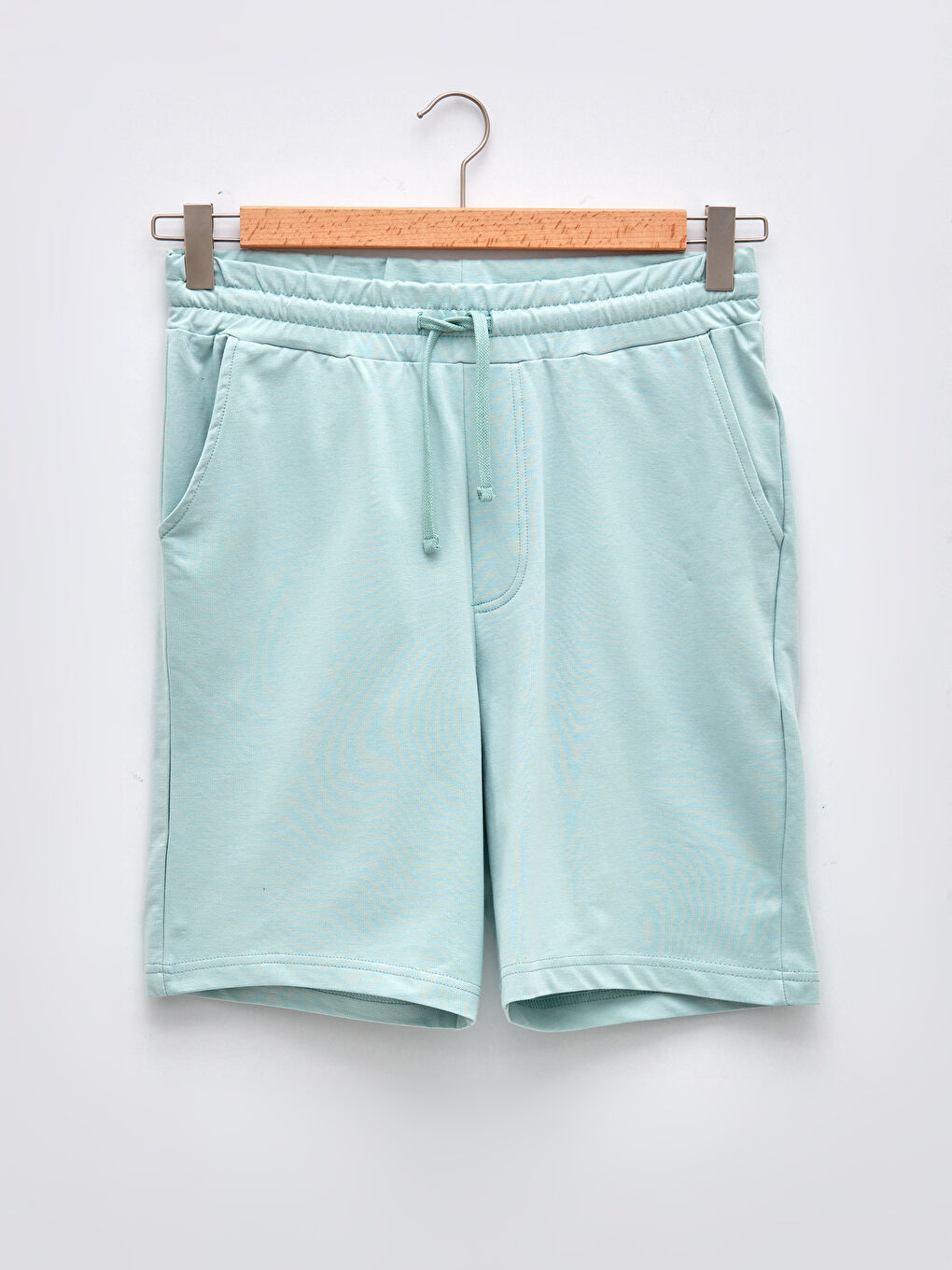 Yeşil Standart Kalıp Örme Erkek Şort-10