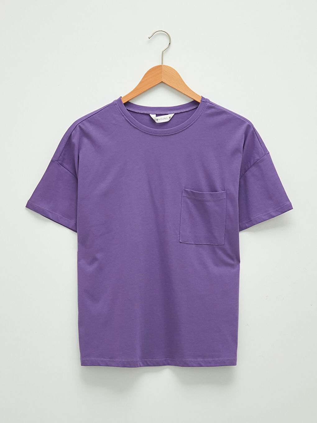 طقم بيجامة شورت قطن كم قصير ياقة دائرية سادة-6