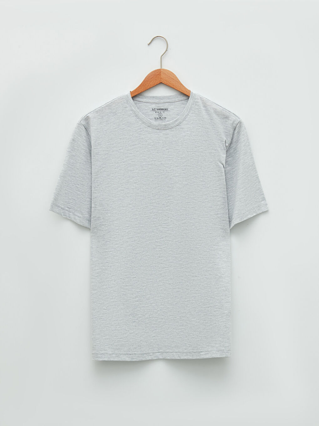 Tricou pentru Bărbați cu Guler Rotund, Mânecă Scurtă, din Bumbac Pieptănat, Pachet de 3-9