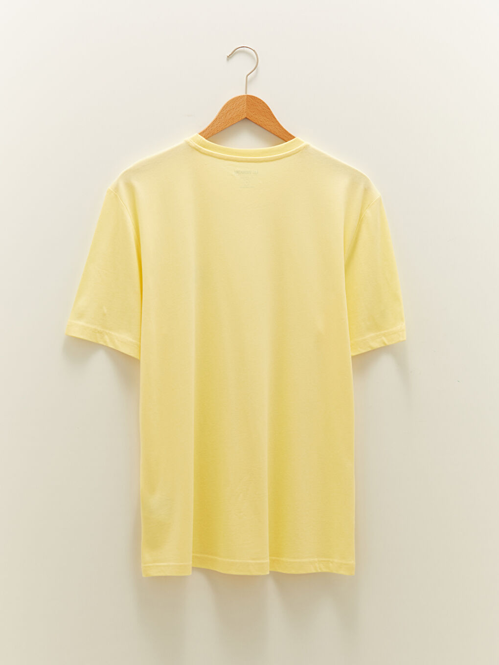 Sarı Bisiklet Yaka Kısa Kollu Baskılı Penye Erkek Tişört-6