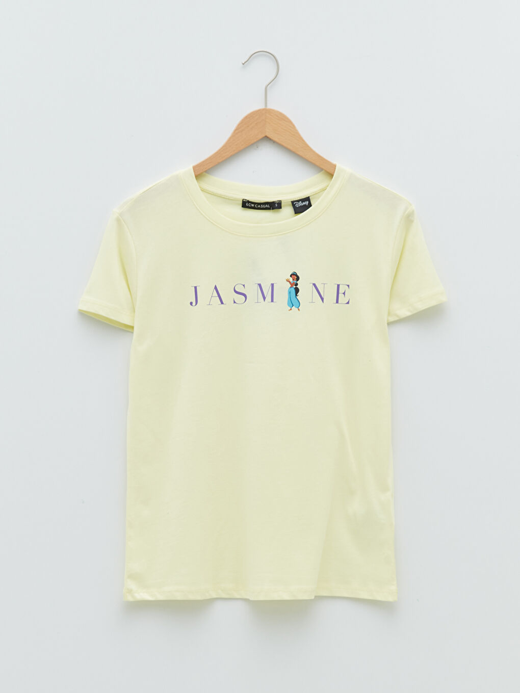تيشيرت قطن كم قصير مطبوع بياقة دائرية للسيدات برسمة ياسمين-6