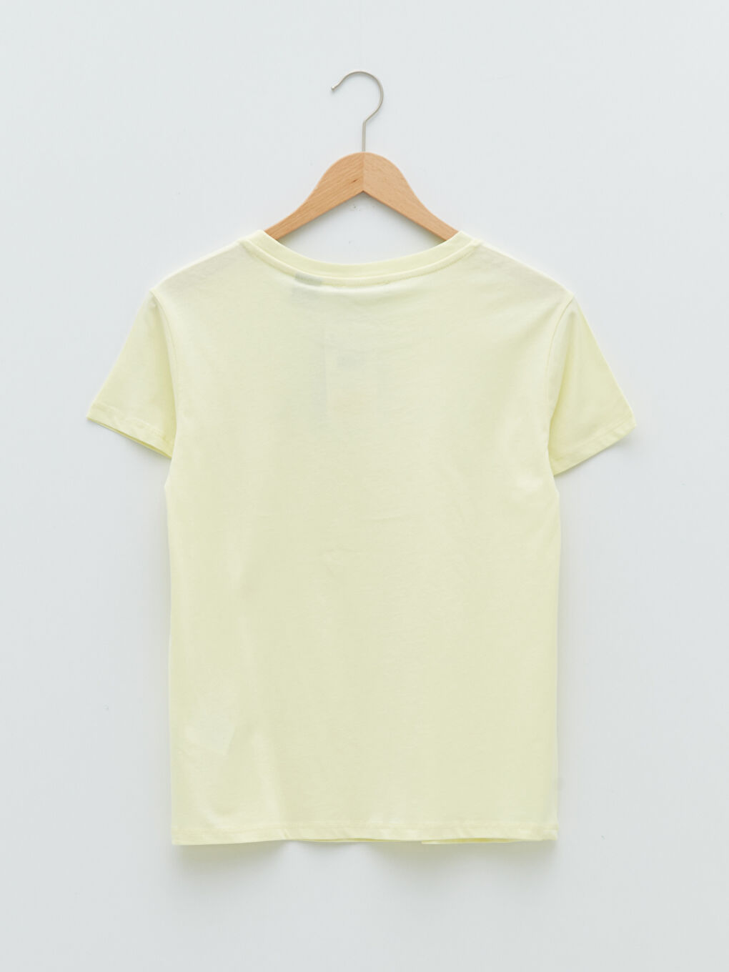 تيشيرت قطن كم قصير مطبوع بياقة دائرية للسيدات برسمة ياسمين-7