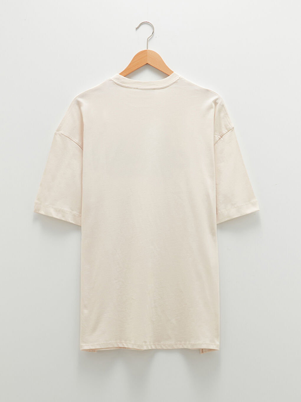 Crew Neck Printed Short Sleeve Cotton Women's Tunic-5