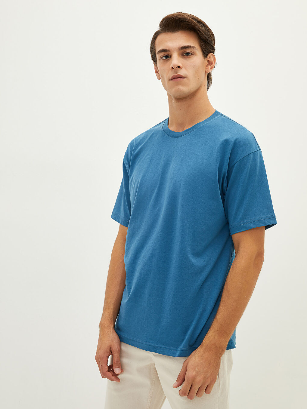 Oversize Crew Neck Short Sleeve Jersey Men's T-Shirt-6