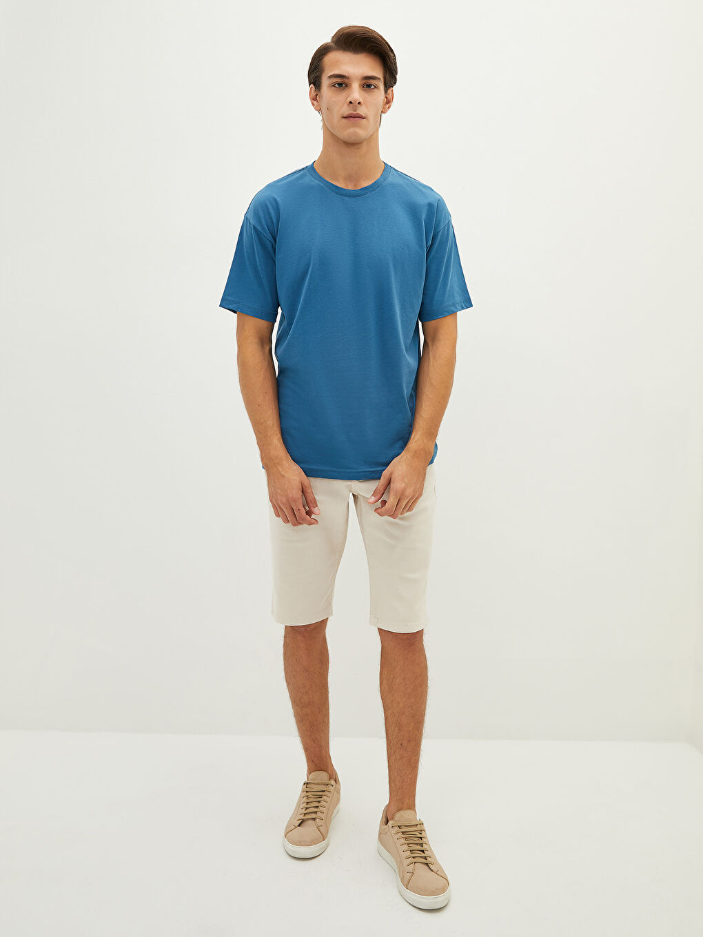 Oversize Crew Neck Short Sleeve Jersey Men's T-Shirt-8