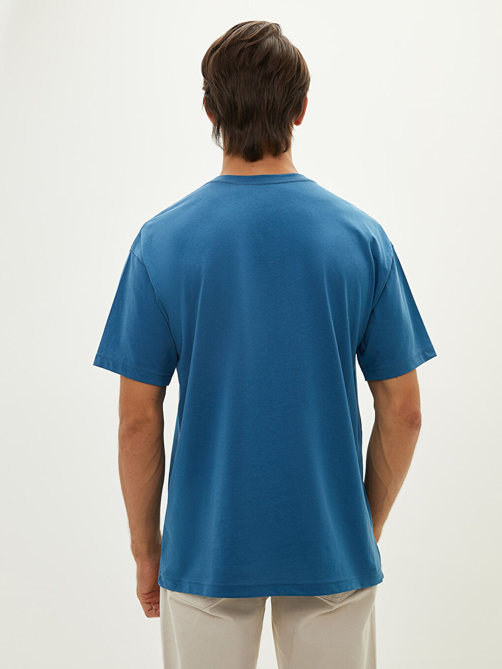 Oversize Crew Neck Short Sleeve Jersey Men's T-Shirt-9