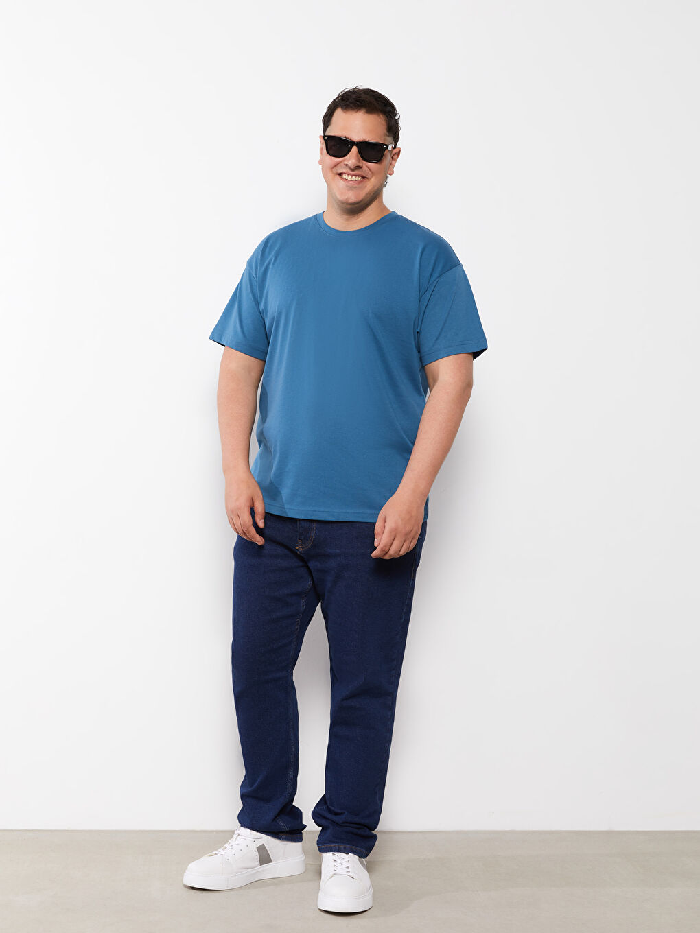 Oversize Crew Neck Short Sleeve Jersey Men's T-Shirt