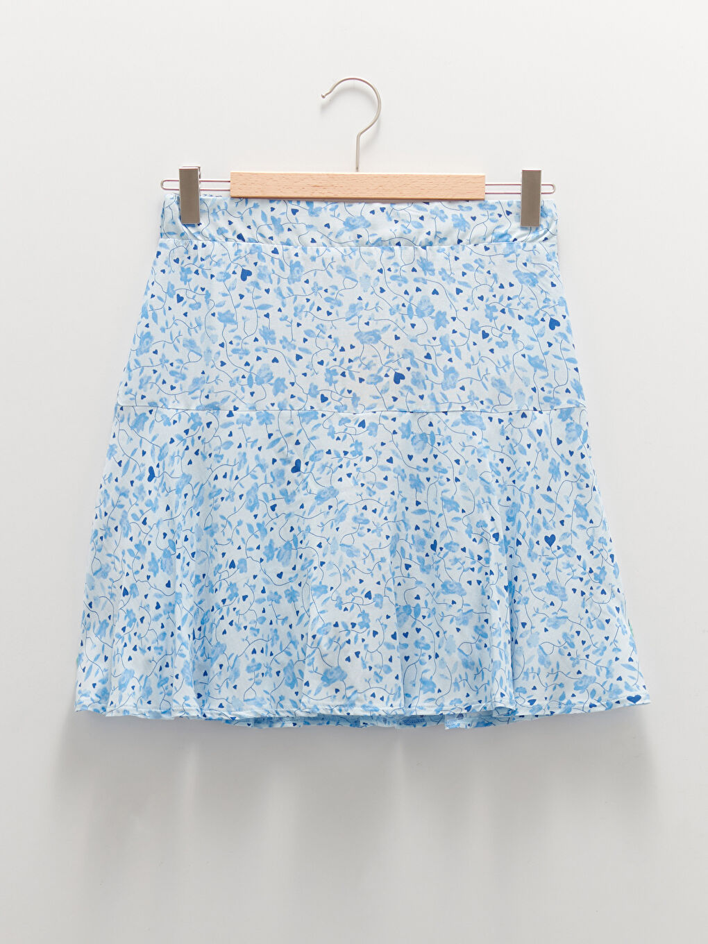 تنورة قصيرة للسيدات بنقشة قماش مغربي بخصر مطاطي-5