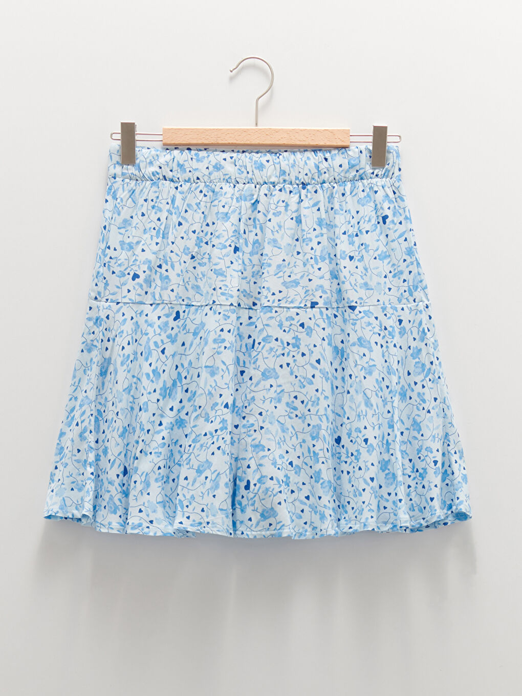 تنورة قصيرة للسيدات بنقشة قماش مغربي بخصر مطاطي-6