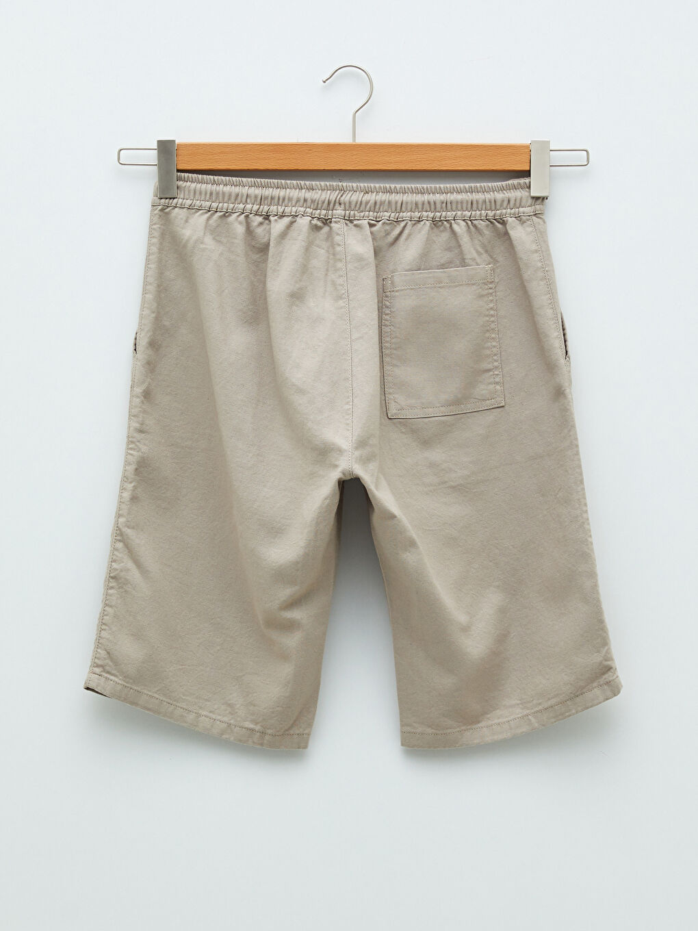 Bej Geniş Kalıp Erkek Şort-7