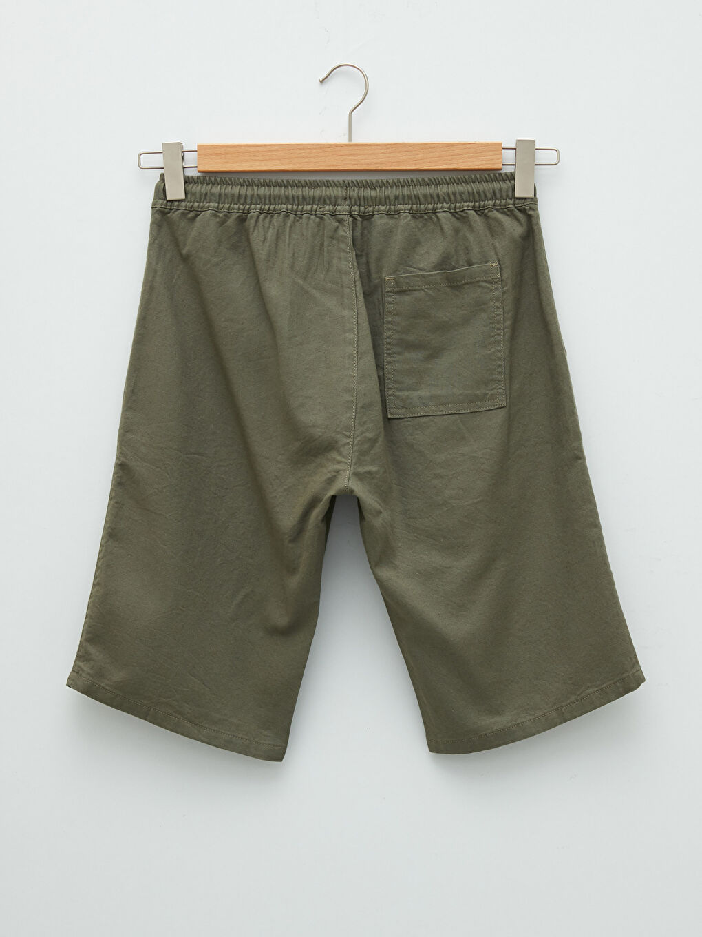 Haki Geniş Kalıp Erkek Şort-6