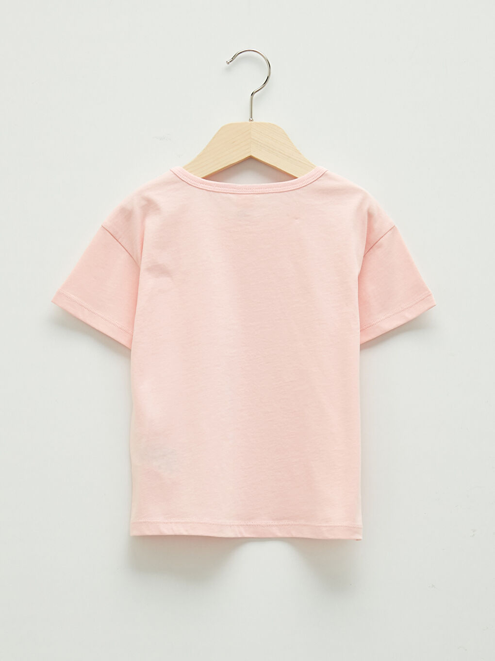 Pembe Bisiklet Yaka Kısa Kol Basic Erkek Bebek Tişört-1