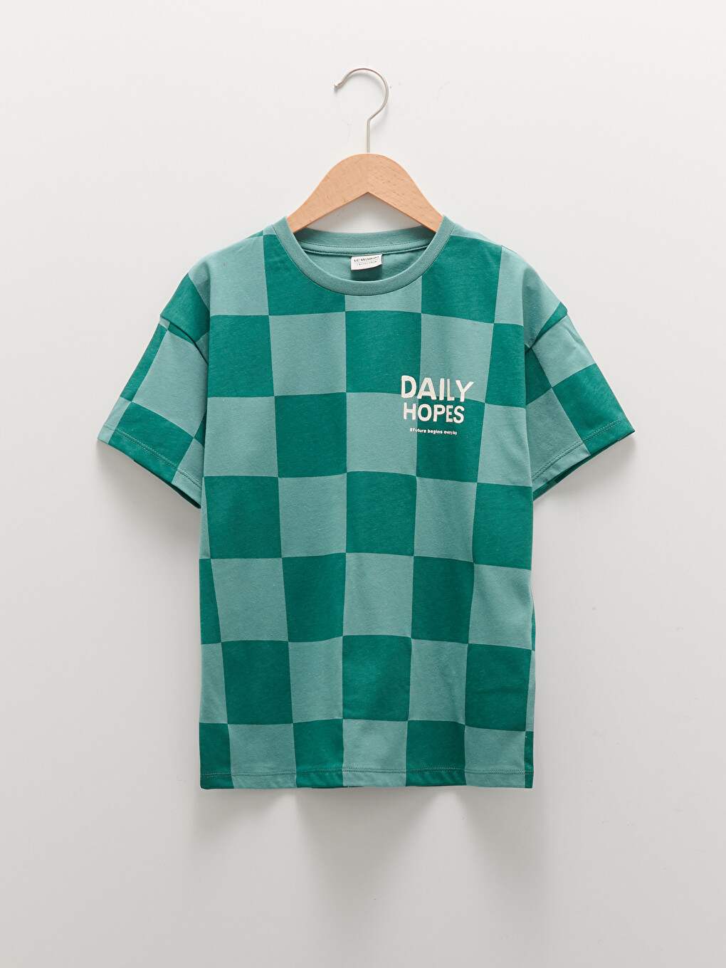 Crew Neck Printed Short Sleeve Cotton Boy T-shirt