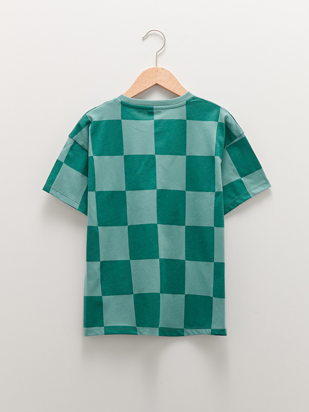 Crew Neck Printed Short Sleeve Cotton Boy T-shirt-1