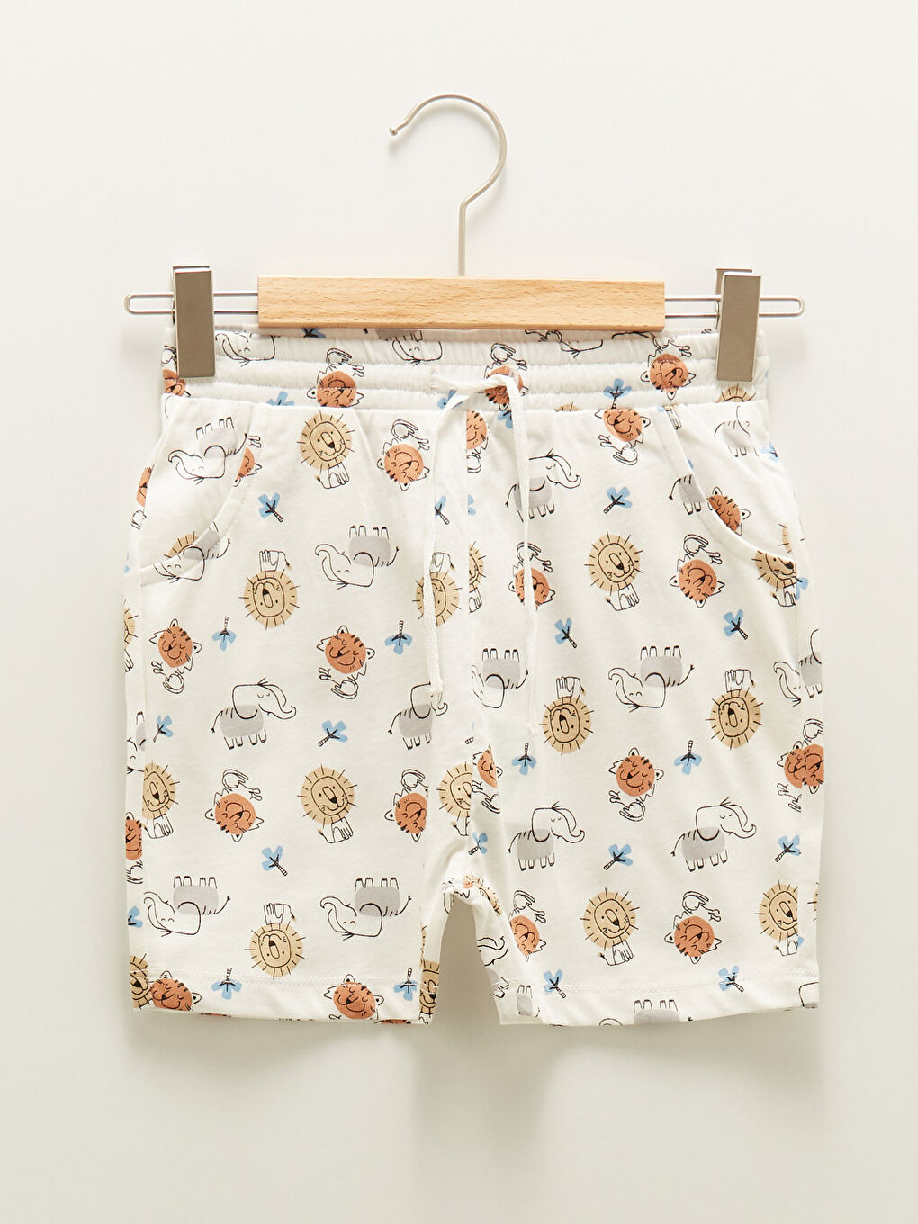 Shorts Bébé Garçon En Coton Imprimé Avec Taille Élastique
