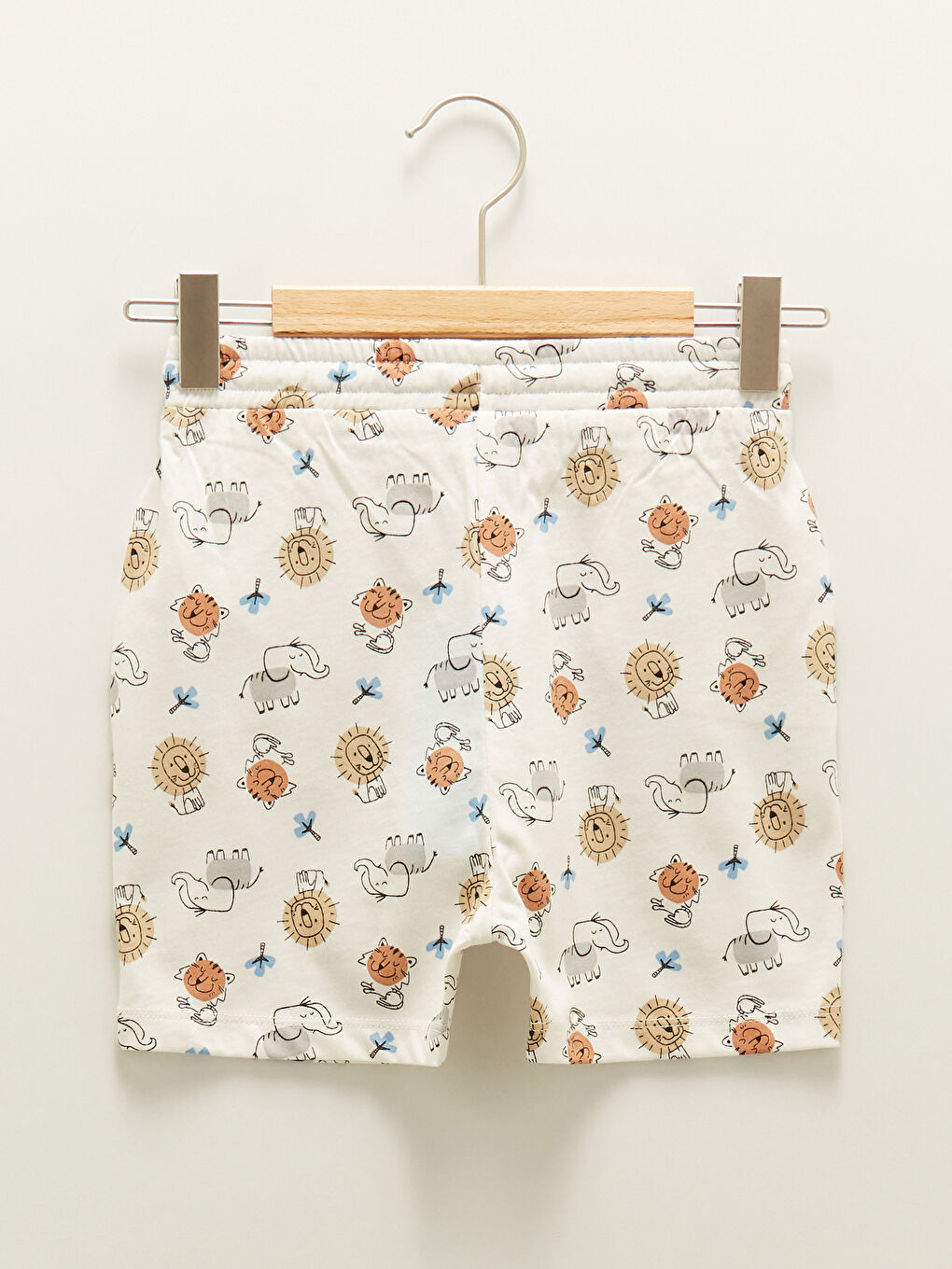 Shorts Bébé Garçon En Coton Imprimé Avec Taille Élastique-1