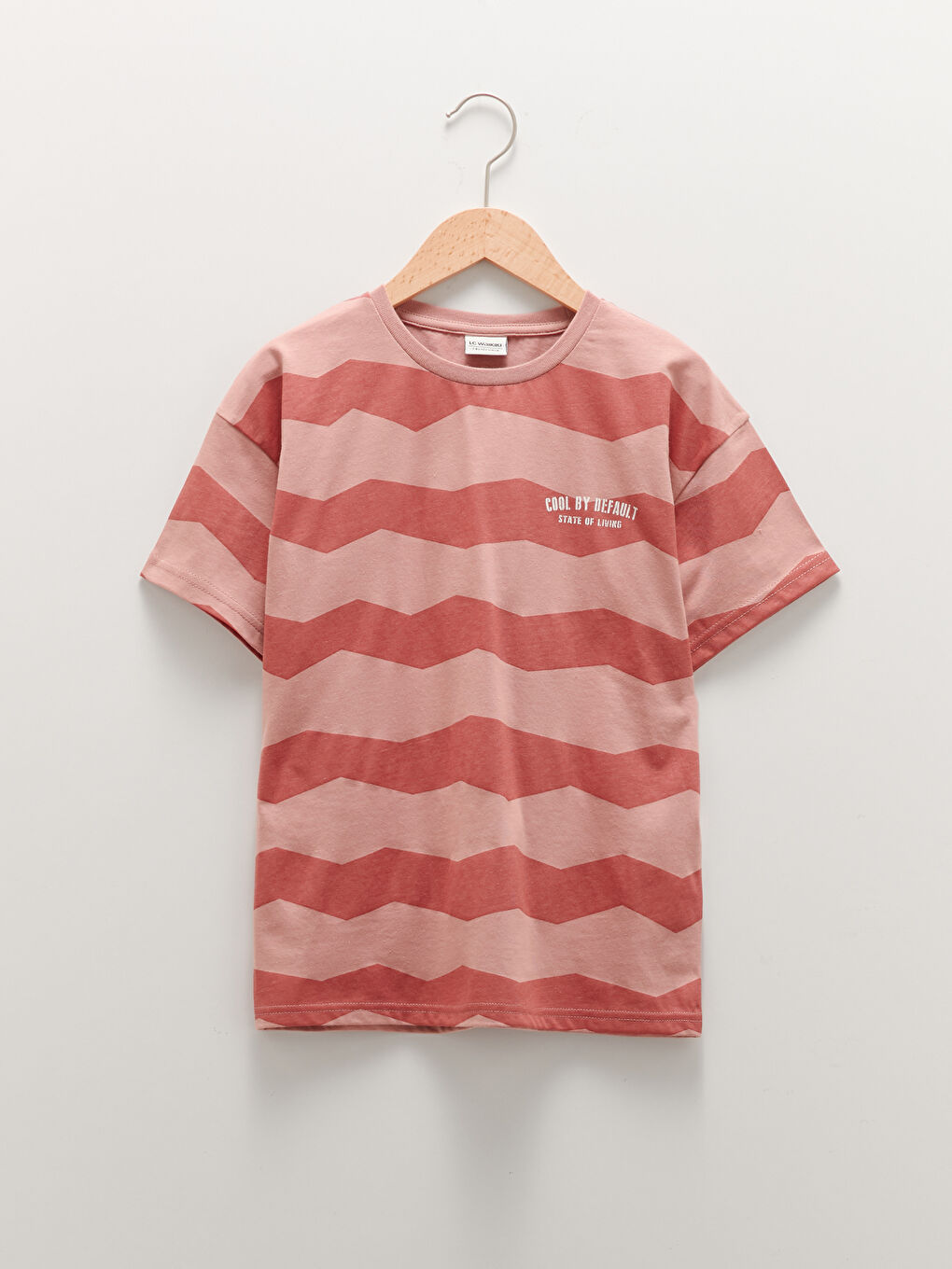 Crew Neck Striped Short Sleeve Cotton Boy T-Shirt