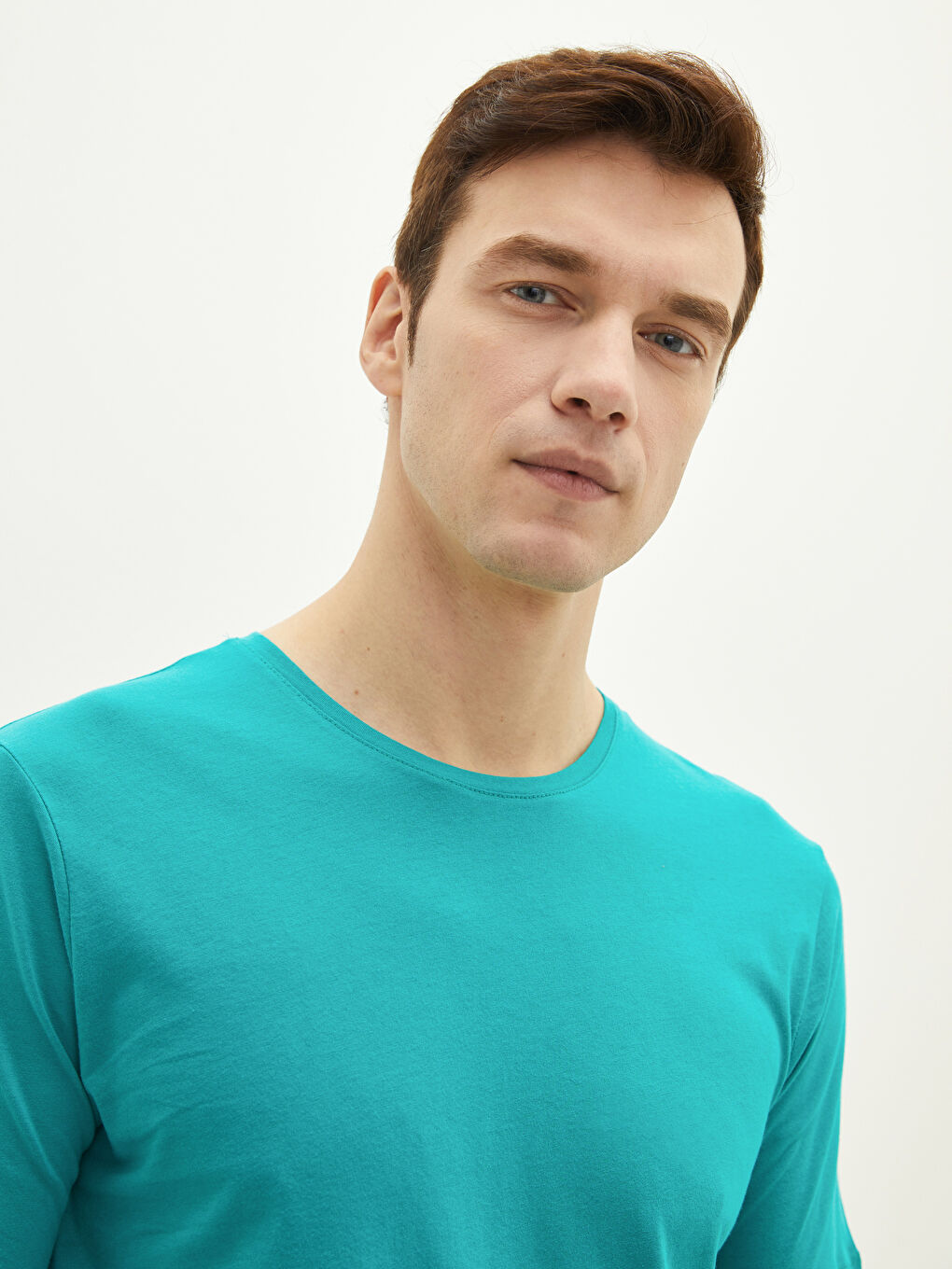 Crew Neck Short Sleeve Basic Men's T-shirt-2