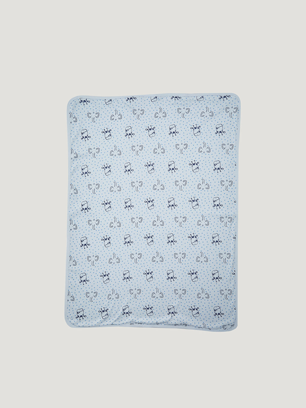 لوجي بطانية طفل ولد قطن بنقشة ذاتية