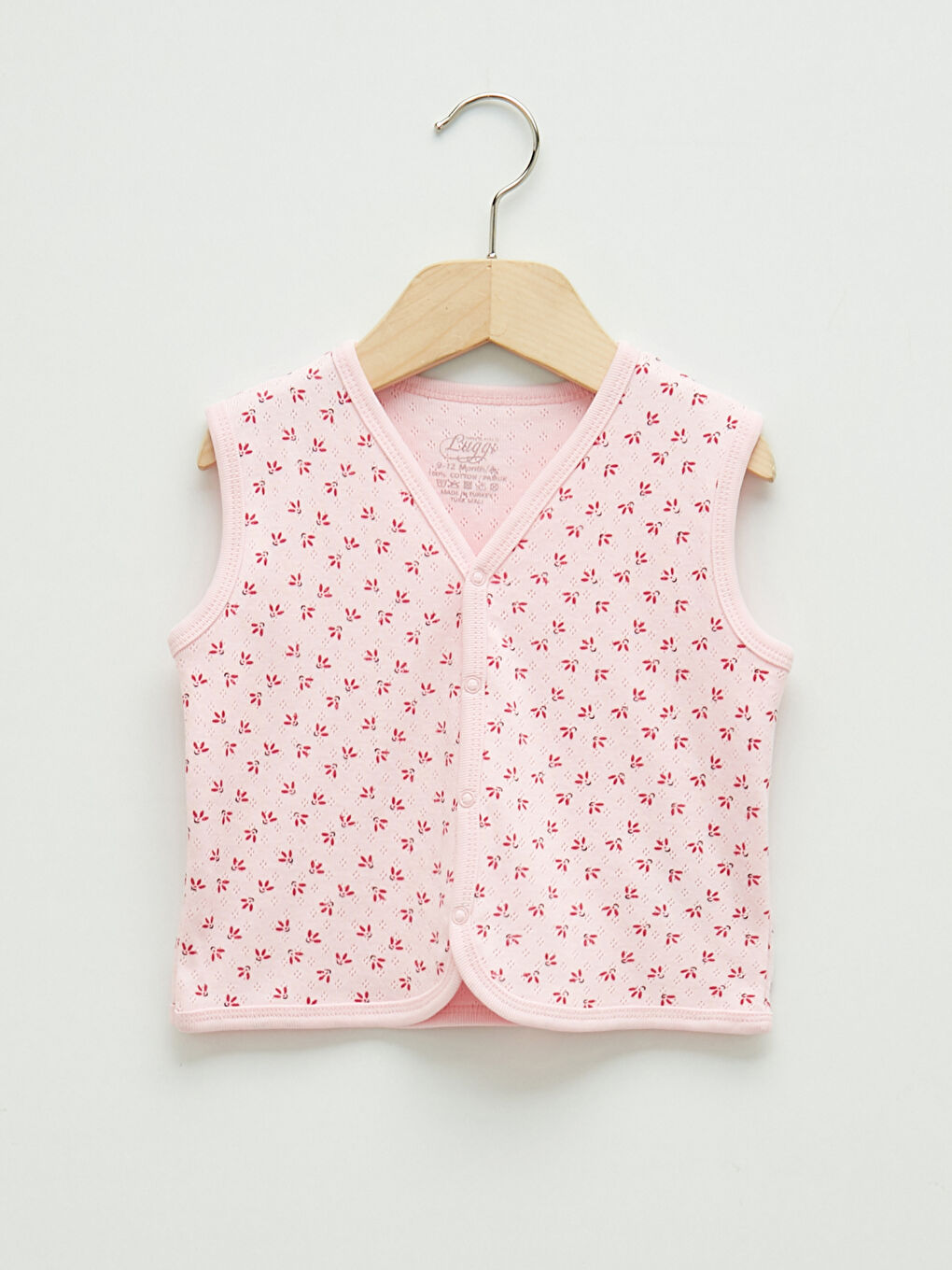 Vestă Pentru Bebeluşi, Fete, Din Bumbac, Cu Imprimeu Și Decolteu În V, Luggi Baby