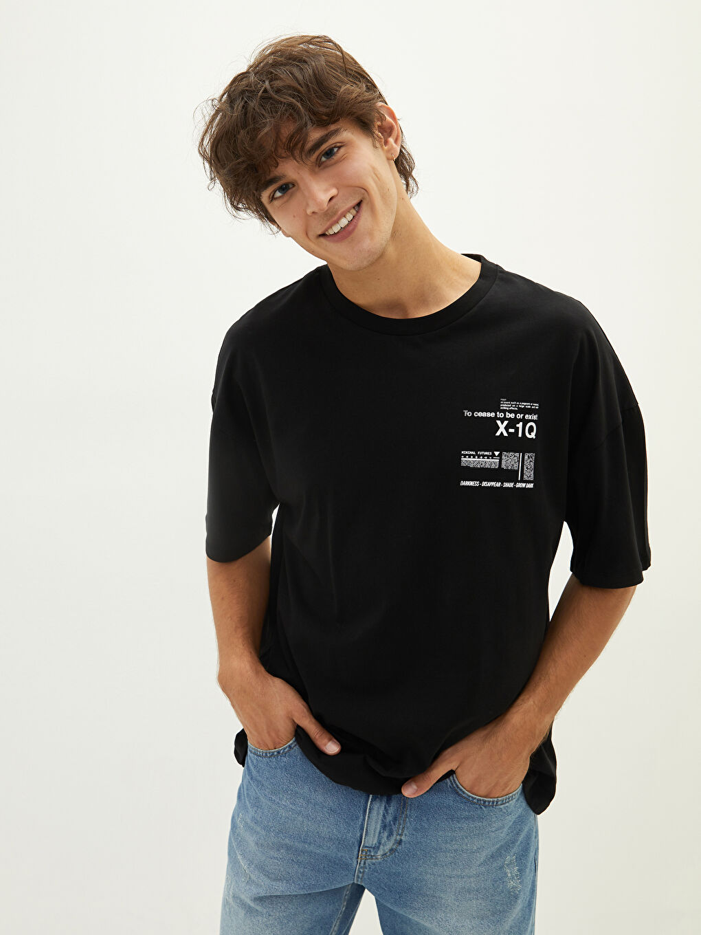 Crew Neck Short Sleeved Printed Combed Cotton Men's T-Shirt 2-Pack-7